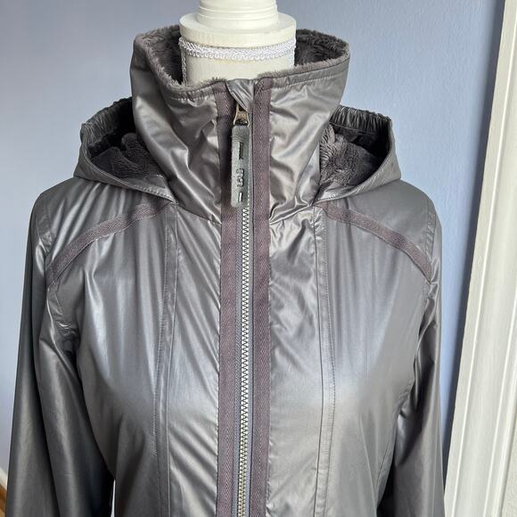 Lole Jacket Windproof Water Resistant Hooded Pockets Carbon Gray Size Medium - Picture 5 of 12